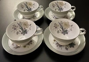 Set Of 4 Vintage Noritake Shasta Teacup & Saucer Set Japan 5305 Excellent - Picture 1 of 12