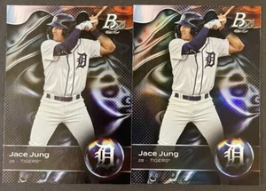 (2) 2023 Bowman Platinum Prospect Jace Jung #TOP-6 - Picture 1 of 2