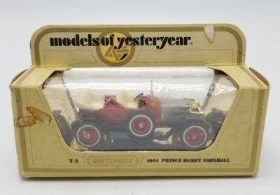 Matchbox Models of Yesteryear 1914 PRINCE HENRY VAUXHALL Y-2 Car In Box 1978 B - Image 1 of 4