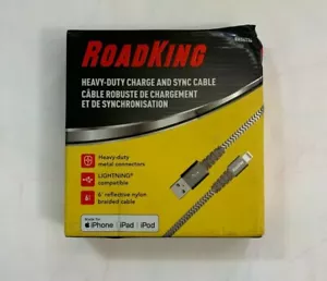 Cable de carga y sincronización de rayos de alta resistencia RoadKing RK06236 6' - Imagen 1 de 2
