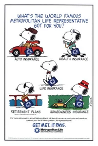 1986 Metropolitan Life: World Famous Representative Vintage Print Ad - Picture 1 of 1