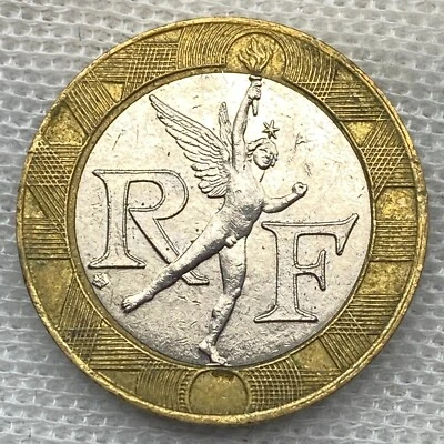 Francia / 10 Francos / 1991 (Alineación de Monedas) / KM#964.1 / Moneda Mundial / (03-0314) Foto 1 de 2