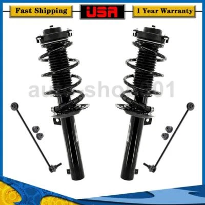 Kit de 4 amortiguadores delanteros puntales barra estabilizadora para Volkswagen Tiguan 2009 Foto 1 de 4