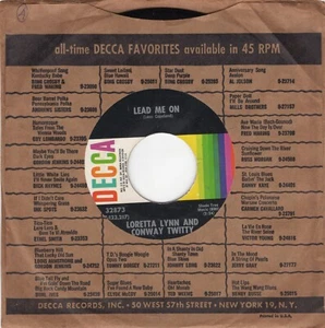 Conway Twitty & Loretta Lynn – Lead Me On 1972 Decca Country VG+ - Picture 1 of 2