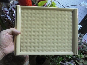 Schöne alte Schale P.L Frankreich Vintage geflochtener Stil 70er Jahre ideal Apéro Tapas Sushi  - Bild 1 von 4