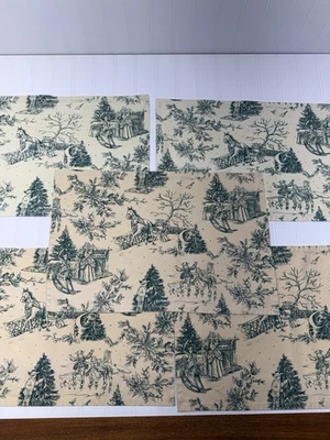 Park Designs 5 manteles individuales baño de Navidad 12”x18” árboles verdes vacaciones invierno trineo Foto 1 de 4