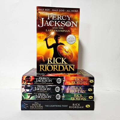 Percy Jackson Rick Riodan Books 1-5 Paperback Bundle Set Collection Free Post - image 1 of 4