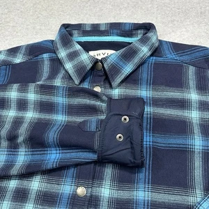 Camisa Orvis Para Hombres 2XL XXL Forrada de Vellón Franela Cazadora Botón a Presión Clásica - Imagen 1 de 11