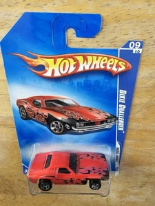 Hot Wheels Dixie Challenger, Red w/ Black Flames; 2009 Rebel Rides Series 09/10 - Picture 1 of 4
