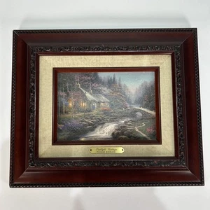 Thomas Kinkade Twilight Cottage Framed Print with coA Landscape Art - Picture 1 of 10