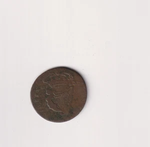 IRELAND, CHARLES II: 1683 COPPER HALFPENNY - SCARCE GOOD GRADE COIN.JJ24 - Picture 1 of 2