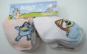 Bluey Infant Girl Quarter Socks Pack of Ten Pairs Size 12-24 Months NEW - Picture 1 of 5