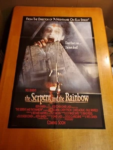Schlange und der Regenbogen Original Filmplakat 26,5 x40 gefaltet ein Blatt 1987 - Bild 1 von 14