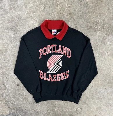 Vintage 90s Swingster Portland Trail Blazers NBA Pullover Sweatshirt Large READ - Image 1 of 4