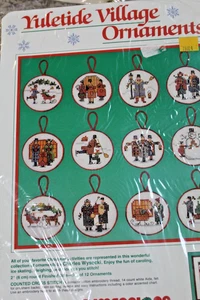 12er Set Yuletide Village Ornaments Dimensions Cross Stitch KIT 8385 sealed - Bild 1 von 2