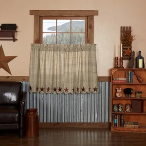 Juego Abilene Star TIER 36x36 Country Western Bronceado Borgoña Marrón VHC Marcas - Imagen 1 de 6