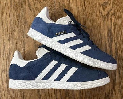 Adidas Originals Gazelle MENS 8.5 Athletic Shoes Navy Blue Trainer SHIPS FAST - Image 1 of 4