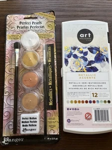 Watercolor Paint Metallic Semiwatercolors, Ranger Perfect Pearls, Medium Pad NEW - Picture 1 of 6