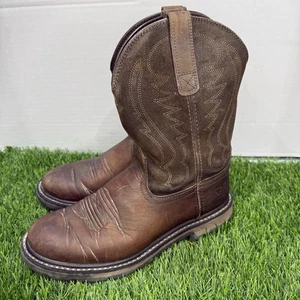 Ariat Groundbreaker Arbeitsstiefel | Braun Leder Herren Größe 8 D F2892-17EH - Bild 1 von 7