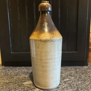 Antike N. Crawford Steingut Bierflasche - Bild 1 von 9