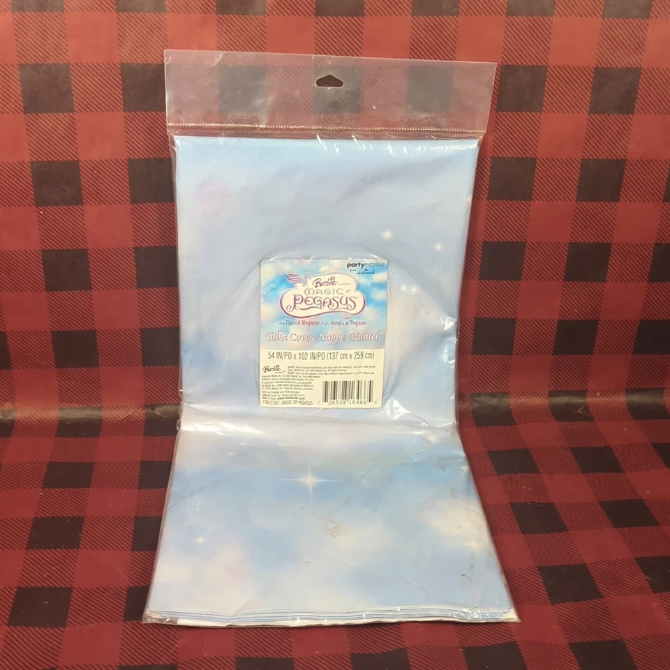 Hallmark Party Express Barbie Magic of Pegasus 54 X 102 Inch Table Cover