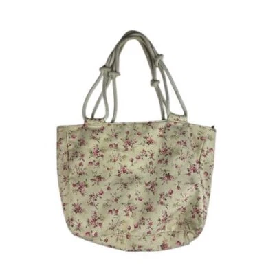 Bolso de Mano Farmhouse is My Style Crema Marfil Rosa Floral Bordado Foto 1 de 4