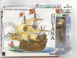 Lot timbres thematique " Bateaux " - Picture 1 of 1