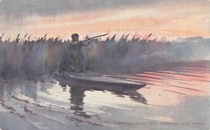CPA CHASSE / ILLUSTRATEUR / CHASSE EN BARQUE A L'EAU - Picture 1 of 1