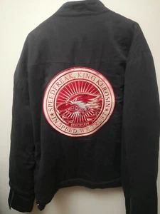 KING KEROSIN Herren schwarz-braun American Biker Autobahn wattierte Bomberjacke XXXL - Bild 1 von 12