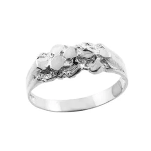 Silver Nugget Baby Ring - Picture 1 of 1