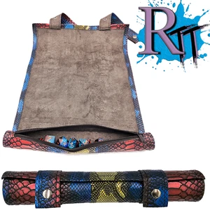 Dragon Scale Scroll PVC Leder DnD Würfel Matte Container Tasche RPG Spiel Aufbewahrungstasche - Bild 1 von 8