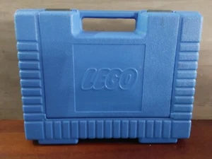 Vintage LEGO 1985 Blue Plastic Storage Carrying Case 13x9x3" Briefcase Snap Lid - Picture 1 of 5