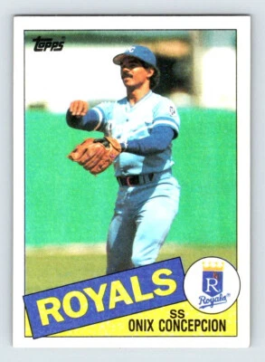ONIX CONCEPCION Kansas City Royals 1985 Topps Baseball Card B222 - Image 1 of 2