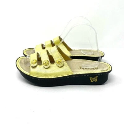 Alegria Fiona Soft Yellow Sandals Women's Size 9/39 — 第 1/4 张图片