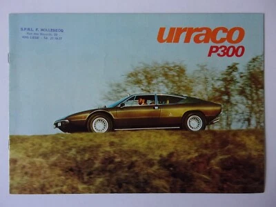 Folleto de ventas LAMBORGHINI URRACO P300 orig 1974 - edición de papel liso I/UK/F/D Foto 1 de 4
