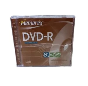 Memorex 5 Pack DVD-R Recordable Enregistrable 8X, 4.7 GB, 120 min Sealed - Picture 1 of 5
