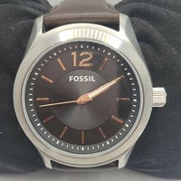 chronograph brown leather band,Quartz 