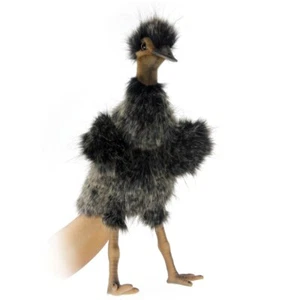 Emu Bird Puppet Hansa Realistic Animal Plush Toy 33cm **FREE DELIVERY** - Picture 1 of 2