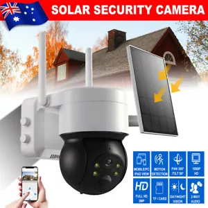 5G WIFI Wireless Security Camera 4MP Solar Battery Powered IP Pan Tile CCTV 2K - Picture 1 of 12
