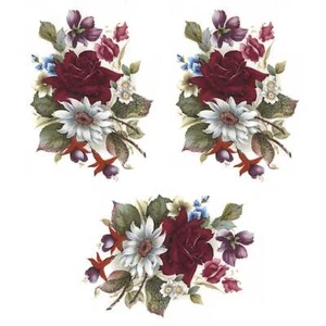 Sommerblumen Spray K Überglasur Wasserrutsche Keramik Aufkleber - Bild 1 von 2