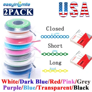2Pack Dental Ortho Chains Power Chains Super Elastic Closed/Short/Long For Brace - Picture 1 of 10