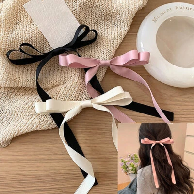 Hair Bow Hair Clips Hairpins Long Band Hair Accessories For Women /? *? - Image 1 of 4