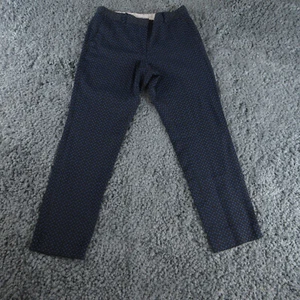 Brooks Brothers Red Fleece Pants Womens 8 Black Blue Geometric Chino 31x27* - Picture 1 of 18