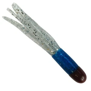 Southern Pro 1.5" Tri Color Crappie Jig Bodies TC16 Rojo/Azul/Brillo Claro 100ct - Imagen 1 de 1
