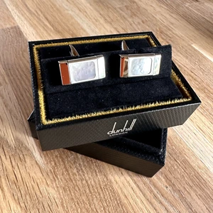 Dunhill Manschettenknöpfe MOP verpackt mit Karte Perlmutt Mr Porter - Bild 1 von 12