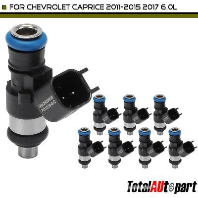 全新 8x 燃油喷射器适用于雪佛兰 Caprice 2011 2012 2013 2014 2015 2017 V8 6.0L — 第 1/4 张图片