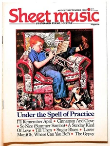 Sheet Music Magazine September 1986 Under the Spell of Practice Norman Rockwell - Picture 1 of 1