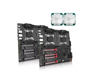 X99 D8 MAX LGA2011-3 Motherboard+2x Intel Xeon E5 2680 v4 28c/56t 2.4GHz - Picture 1 of 5