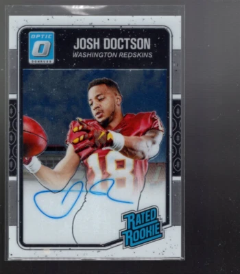 A0916- 2016 Donruss Optic Rated Rookies Autographs #178 Josh Doctson Auto /150 - Image 1 of 2