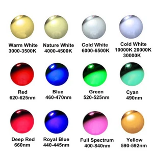 High Power 5W LED Chip White Warm Red Blue Green Plant Grow Light Beads Bulb - Picture 1 of 16